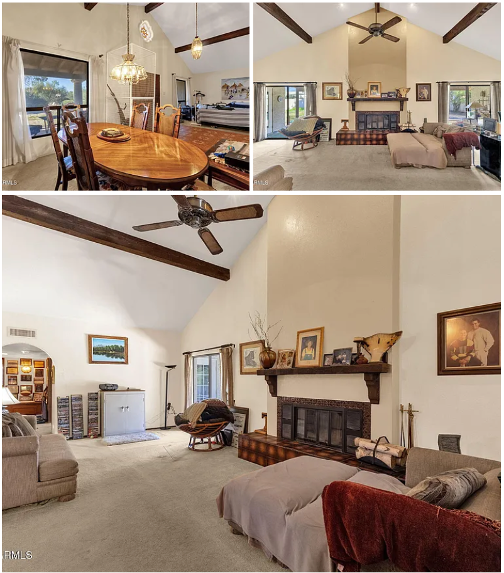 Existing vaulted public living area
